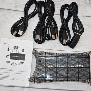 4K HDMI USB KVM Switch 4x1